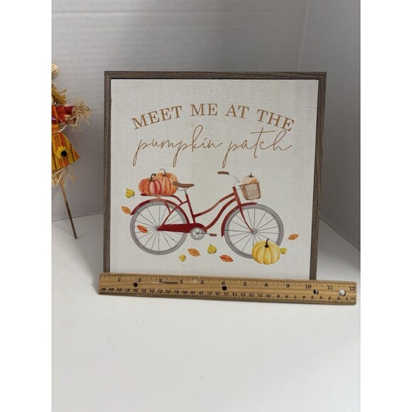 7 Piece Fall Custom Bundle Sign Pumpkins Scarecrow - Picture 5 of 8